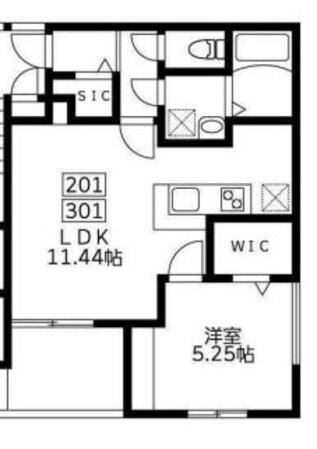 ミリアビタ長洲の物件間取画像